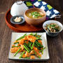 にんにくの芽とたまごの中華炒め。～天がゆで食べた物～