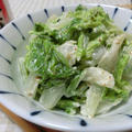 七味唐辛子で減塩☆　レンチン白菜の七味マヨサラダ