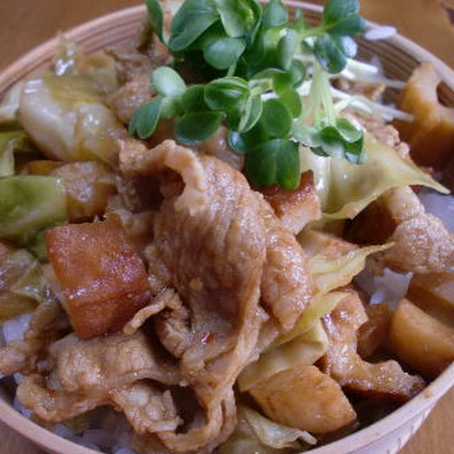 簡単☆ホイコーロー弁当♪