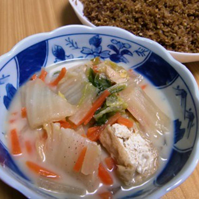 白菜の豆乳煮びたし