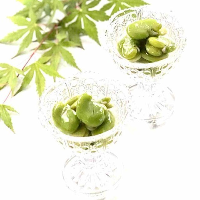 そら豆のシロップ浸け