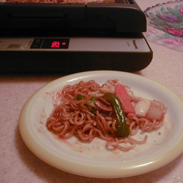 焼きそばと焼き物