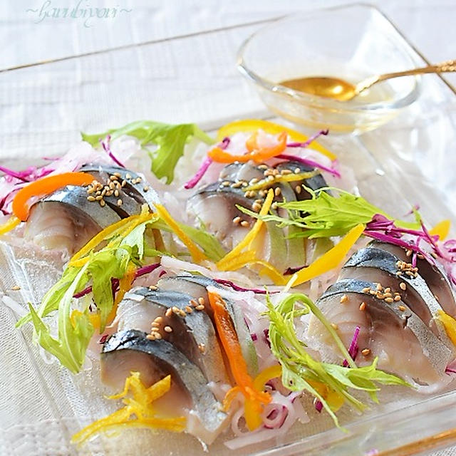 しめ鯖の彩りサラダ くらしのアンテナ掲載 レシピブログ