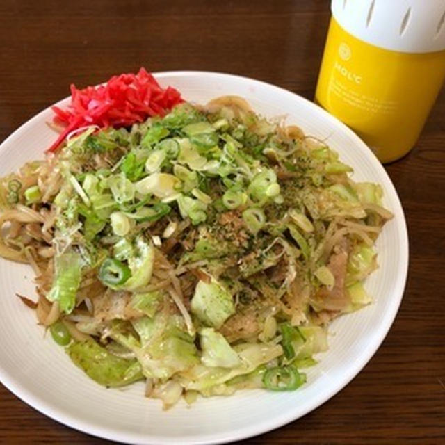 久しぶりの「焼きうどん　醤油味」