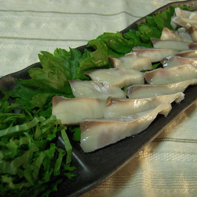 酢漬け刺身のカンパチ By うさうささん レシピブログ 料理ブログのレシピ満載