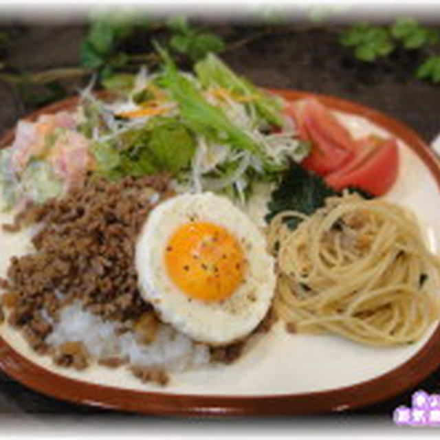 Cafe飯晩御飯★甘辛そぼろ丼(レシピ) 虫さん…