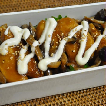 20110612 鶏ときのこのてりてり丼弁当【15分】