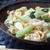チンゲンサイと揚げのピリカラうどん