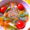 トマトとレタスの春雨スープ☆ by マムチさん
