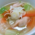 冷凍餃子であつあつポッカポカスープ by カナシュンばーばさん