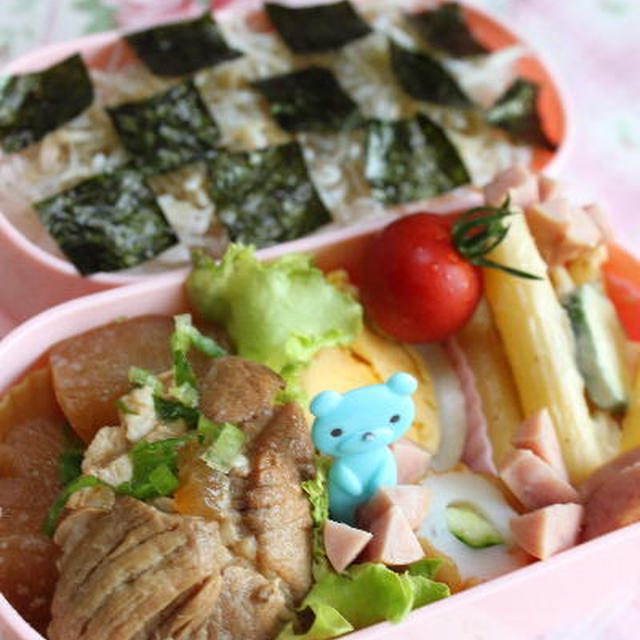 豚スペアリブと大根の煮物のお弁当