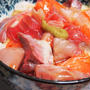 刺身とたっぷりの長芋ですりおろし丼