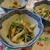 水菜と竹輪の胡麻酢和え♪　こんにゃくステーキ