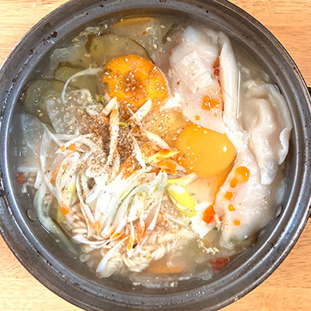 水キムチでインスタントラーメンを作ってみた