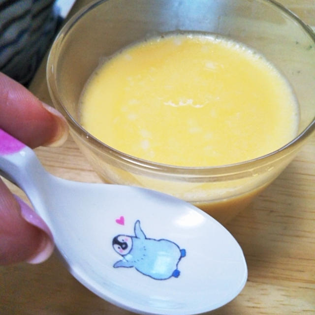 おやつ☆卵プリンを作ったよ