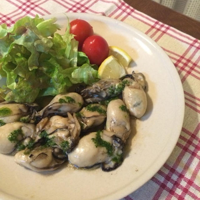 牡蠣のバターソテー