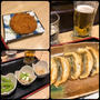 あべちかの「北神ぎょうざ」のほろ酔いセット