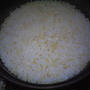 湯立てで白米（９４１）。。。北海道石狩平野砂川産特別栽培米ゆめぴりか・白米（あいざわ米店）と茨城県産うまかっぺコシヒカリ玄米・新米（あいざわ米店）