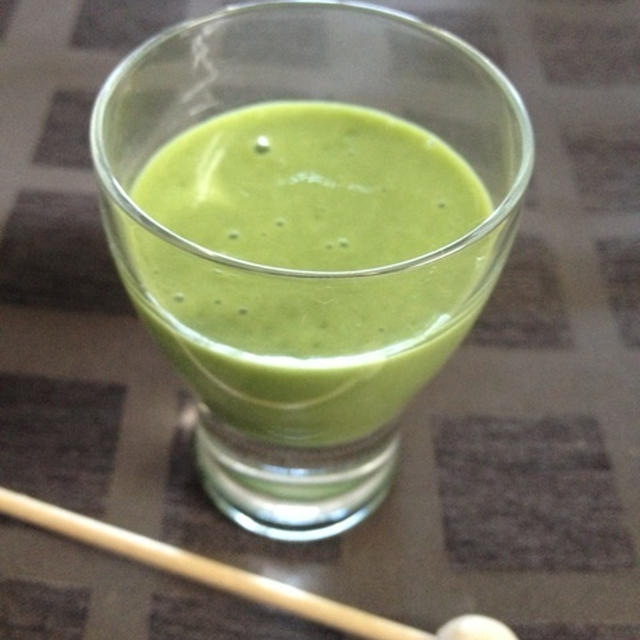 抹茶とバナナのジュース
