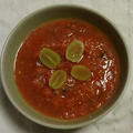 冷製トマトスープ（ガスパチョ）～「三食ごはん　農村編２」の料理です♪