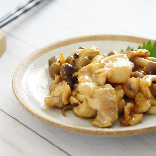 「ボーソー米油部」ごはんがススム！豚こま肉としめじのオイスターソース炒め