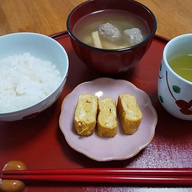 卵焼きとつみれ汁