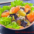 愛媛県産伊予茄子とトマトのサラダ