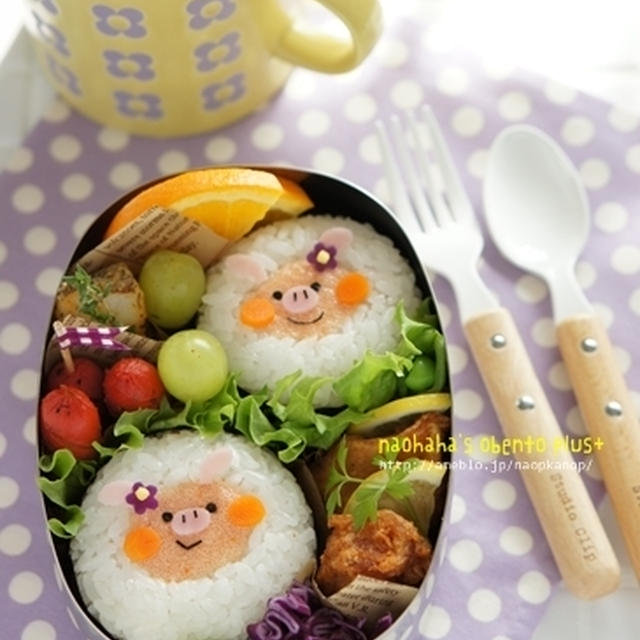 明太子マヨネーズでぶたちゃんのオベントウ♪