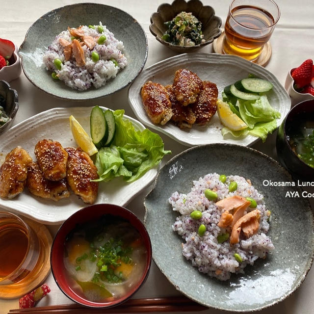 朝からブチ切れすみれ。と揚げない手羽先の甘酢唐揚げ！