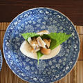 北海道産：白バイ貝の刺身と肝の煮付け