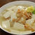 貝ひもスープで「和風豆腐丼」