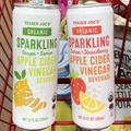 NEW　トレジョ　オーガニックりんご酢スパークリングジュース　Trader Joe’s Organic Sparkling Apple Cider Vinegar Beverage　