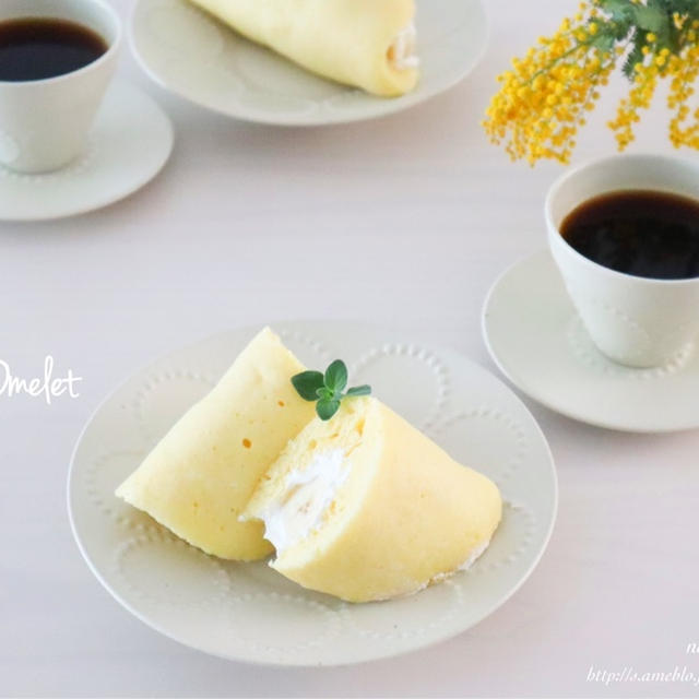 レンチン2分♪de<らくウマ> バナナオムレット♡