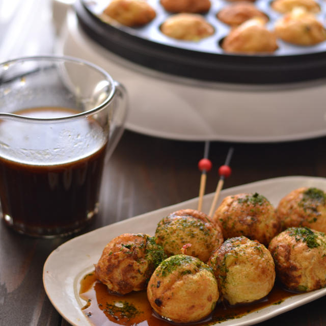 みんなでワイワイ-カリっとまろやかたこ焼き＆たこやきソース。*かどや製油