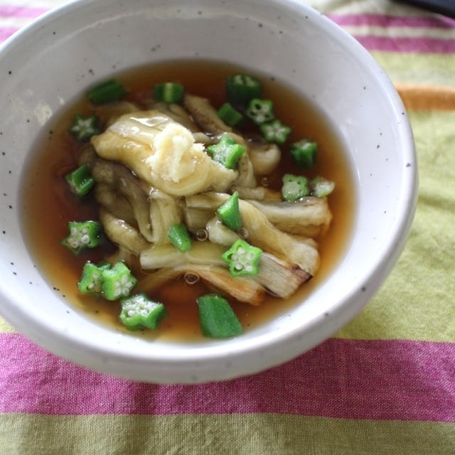 焼きなすの冷やしあんかけ