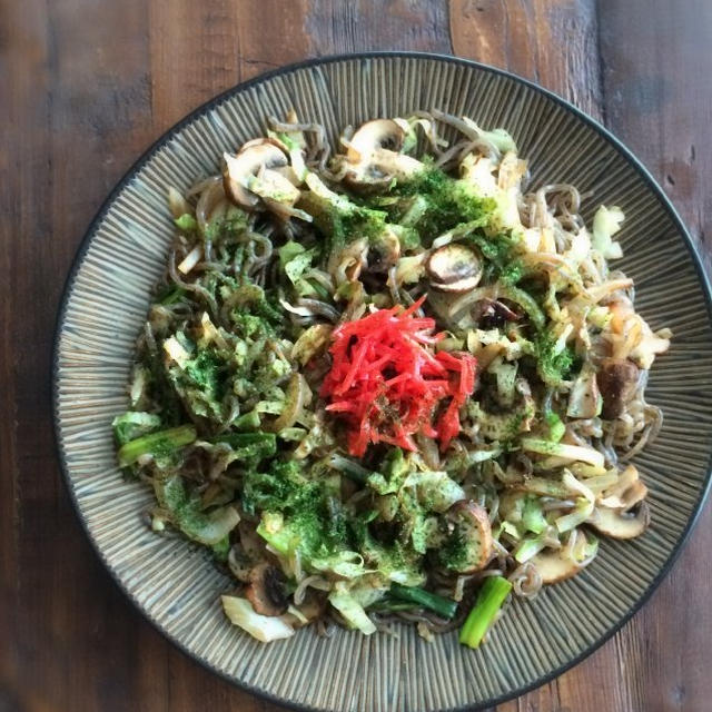 Fried Yam Noodles with Vegetables糸こんにゃくde焼きそば