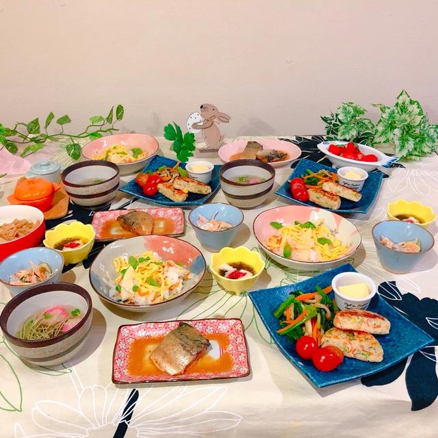 春の食卓「 筍・ちらし寿司 」