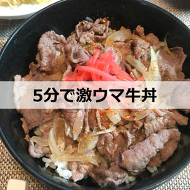 【実証】たった５分で激ウマの牛丼を作る方法はこれだ！