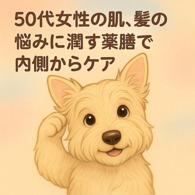 更年期世代50代女性の肌・髪の悩みに潤う薬膳で内側からケア