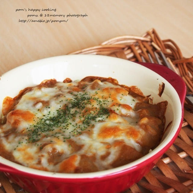 グラタン系2連発「カレードリア」と「南瓜とひき肉のグラタン風(クック写真変更)」
