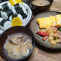 シニア夫婦の朝ご飯(お握り)