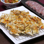 明日はなまるマーケット出演♪　里芋のしらす入りかき揚げ。の晩ご飯。