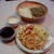 冷やし茶蕎麦と天婦羅