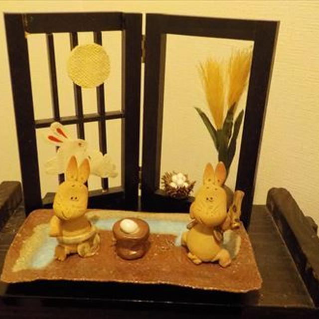 十五夜に、寿し四海のコース料理・うさぎさんとお月見。