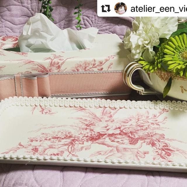 奈良県atelier_een_vier_een先生のティッシュボックスとトレー♡ᐝカフ...