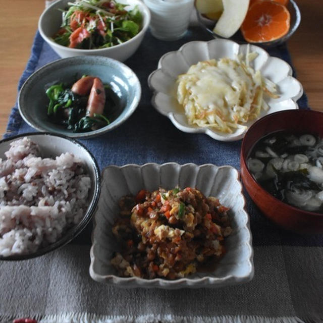 テスト当日朝ごはん。