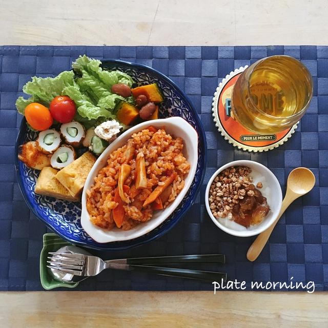 ちょっといい竹輪で作る[竹輪きゅうり]が好き/ワンプレートモーニング