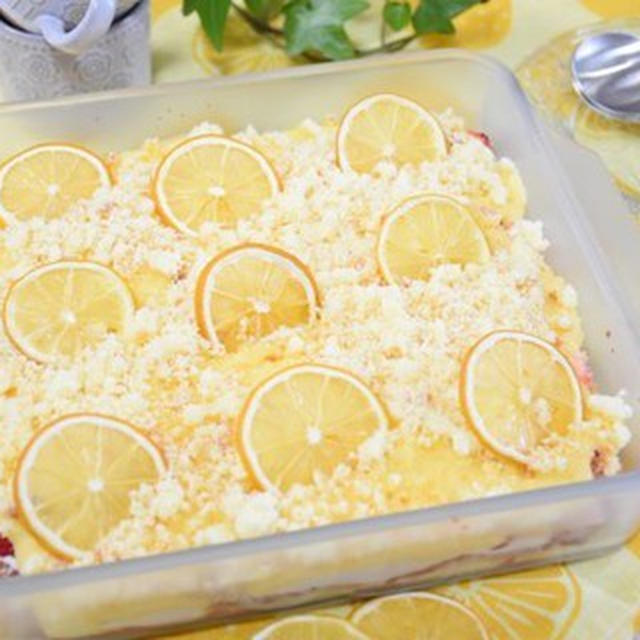 【cottaレシピ】レモンといちごのティラミス