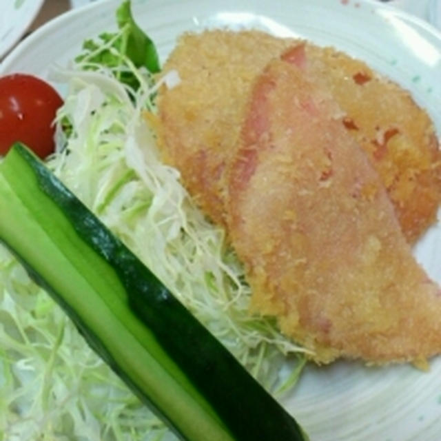 なんとかなる！ハムカツの夕食