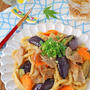 豚バラとなすのコンソメしょう油焼うどん♪夏休みおうちランチ